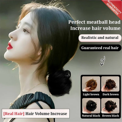 💇‍♀️ Köp 1 få 1 gratis! 🎀 Uppgraderad hårdel för fyllig och naturlig ”messy bun” – volymboost, hållbar & enkel att använda – perfekt present till henne 💝