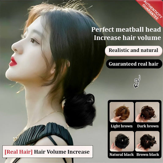 💇‍♀️ Köp 1 få 1 gratis! 🎀 Uppgraderad hårdel för fyllig och naturlig ”messy bun” – volymboost, hållbar & enkel att använda – perfekt present till henne 💝