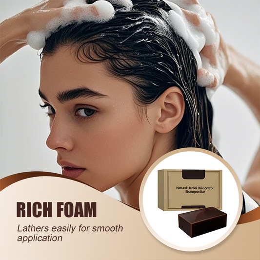 Naturlig örtbaserad schampotvål för oljekontroll