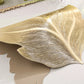 Värmetålig 3D-placemat i guldblad för matbor