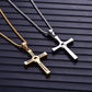 ✝️ 50 % RABATT ✨ Korshalsband – Silverfärgat, elegant och tidlöst – Perfekt för en andlig eller elegant vardagslook – lätt, diskret och glänsande 💫🕊️💛