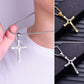 ✝️ 50 % RABATT ✨ Korshalsband – Silverfärgat, elegant och tidlöst – Perfekt för en andlig eller elegant vardagslook – lätt, diskret och glänsande 💫🕊️💛