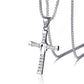 ✝️ 50 % RABATT ✨ Korshalsband – Silverfärgat, elegant och tidlöst – Perfekt för en andlig eller elegant vardagslook – lätt, diskret och glänsande 💫🕊️💛