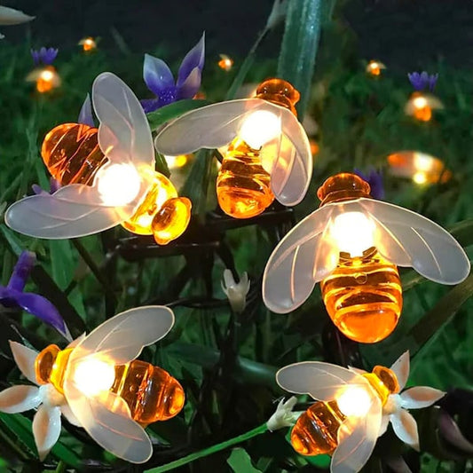 Solcellsdrivna LED Bi-Ljusslingor 🐝