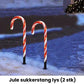 🔥Solcellsdrivna juldekorationer: godisstavslampor