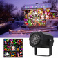 🎄 50% REA NU! 🔥 Roterande LED-julprojektor - 8 Festliga Mönster & Vattentät, Perfekt för Julpynt Utomhus ✨