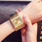 Ladies Rhinestone Quartz Square Watch