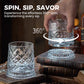 🥛💎Nyårsrea 49% RABATT✨🔥360° roterande whiskyglas