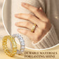 Gnistrande ring med zirkoner