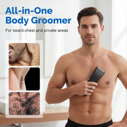 💈 50% RABATT NU! ✨ Digital Kroppstrimmer – LCD-display, Vattentät & Olika Trimmhuvuden 📱⚡
