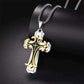 ⛪ 50% RABATT! ✨ Tvåfärgat Korshalsband – Symboliskt Design, Anpassningsbar Kedja & Perfekt Som Personlig Gåva 💝