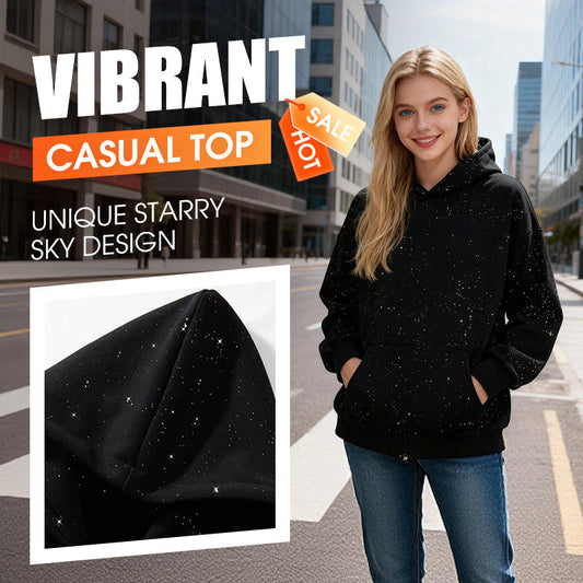 Bekväm hoodie med stjärnhimmel