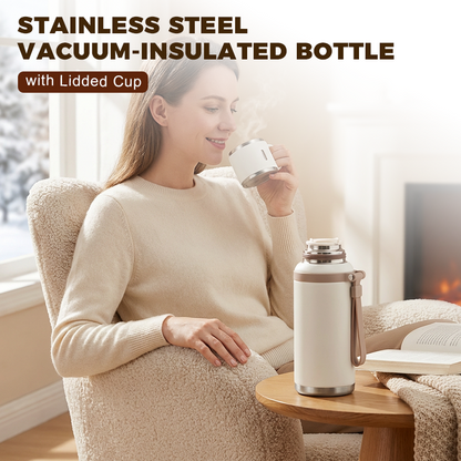 🔥50% RABATT NU! ☕💧 Vakuumisolerad rostfri flaska 600 ml – Perfekt temperatur hela dagen!