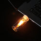 USB-lampa med realistisk flamma