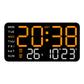 ⏰ Endast nu 50% rabatt!🔥Stor digital väggklocka med LED-display, datum och termometer