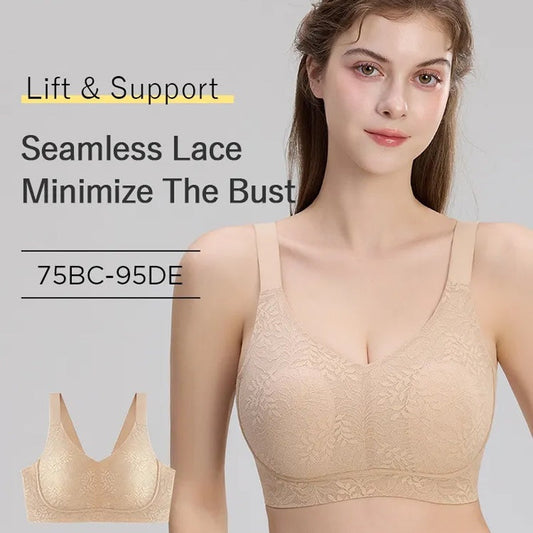 Plus-Size trådlösa minimizer-bh:ar