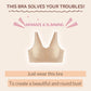 Plus-Size trådlösa minimizer-bh:ar