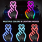 🚗 KÖP 2, FÅ 1 GRATIS! 💖 Solcellsdriven Hjärtformad LED-Bilbelysning – Dekorativ, Lätt att Montera & Automatisk Tändning/Släckning ✨