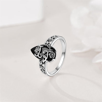 Bohemisk vintage ring med blommönster