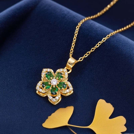 Romantiskt Blomsterhänge Halsband för Damer