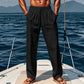 👖 LIMITED-TIME 50% OFF! ✨ Men's Breathable Linen Trousers – Loose Fit, Drawstring Waist, Functional Pockets 🌿