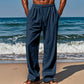 👖 LIMITED-TIME 50% OFF! ✨ Men's Breathable Linen Trousers – Loose Fit, Drawstring Waist, Functional Pockets 🌿