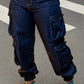 👖 50% RABATT! ✨ Högmidjade stretchiga joggingbyxor i denim – Smidig denim, Höftformande & Avslappnad passform 💙