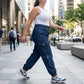 👖 50% RABATT! ✨ Högmidjade stretchiga joggingbyxor i denim – Smidig denim, Höftformande & Avslappnad passform 💙