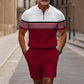 Herrars Kvartklingsskjorta & Shorts Set