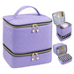 Dubbelskikt Nail Lack Organizer väska