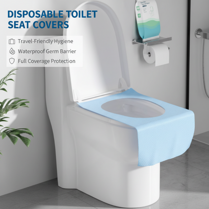 🚽 Ju mer du köper, desto mer får du gratis！✨ Vattentäta Toalettsitsskydd – Hygieniska, Individuellt Förpackade & Halkfria Perfekta För Resor & Vardagsbruk 🧳