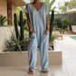 Oversize Jumpsuit med V-ringning – Mjuk, Smickrande och Trendig