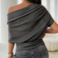 👚 50% RABATT ✨ | Asymmetrisk Topp – Bar Axel & Fladdermusärmar