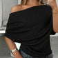 👚 50% RABATT ✨ | Asymmetrisk Topp – Bar Axel & Fladdermusärmar
