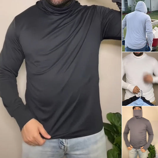 👕 50% RABATT! ☀️ Lätt, Snabbtorkande Huvtröja för Män med UV-skydd – Andningsbar & Perfekt För Utomhusaktiviteter 🏕️