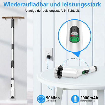 🧼 50% RABATT! 🔥 Elektrisk Roterande Skrubbrborste Trådlös – Kraftfull, Mångsidig & Perfekt För Djuprengöring I Hemmet 🚿