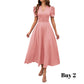 👗 2026 Rea — Över 39 400 Sålda!💐 Elegant V-ringad Klänning med Hög Midja och Puffärmar