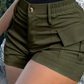 🥳SOMMARREA🥳💞50K+ SÅLDA!💥50% RABATT! 🔥Damshorts med hög midja och fickor