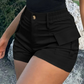 🥳SOMMARREA🥳💞50K+ SÅLDA!💥50% RABATT! 🔥Damshorts med hög midja och fickor