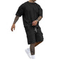 🔥50% RABATT!🔥 Herrarnas Casual Set med Kortärmat T-Shirt och Shorts