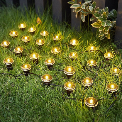 Solcellsdrivet LED-gräslampset – automatisk på/av, väderbeständigt och perfekt för gångvägar och trädgårdsdekoration