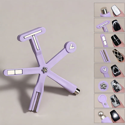 🔥8-i-1 Cat Eye Magnet Nagelkonstdekoration – Stark Magneteffekt, Multifunktionellt Verktyg