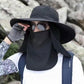 Professionell solhatt för utomhusbruk 🛡️ UPF50+ brett brätte + ansiktsmask, andningsbar design, sol- och insektsskydd, förstahandsvalet för sommarvandring 🥾