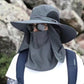 Professionell solhatt för utomhusbruk 🛡️ UPF50+ brett brätte + ansiktsmask, andningsbar design, sol- och insektsskydd, förstahandsvalet för sommarvandring 🥾