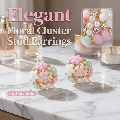 Eleganta Örhängen med Färgglada Blomstermotiv i Kubisk Zirkonia