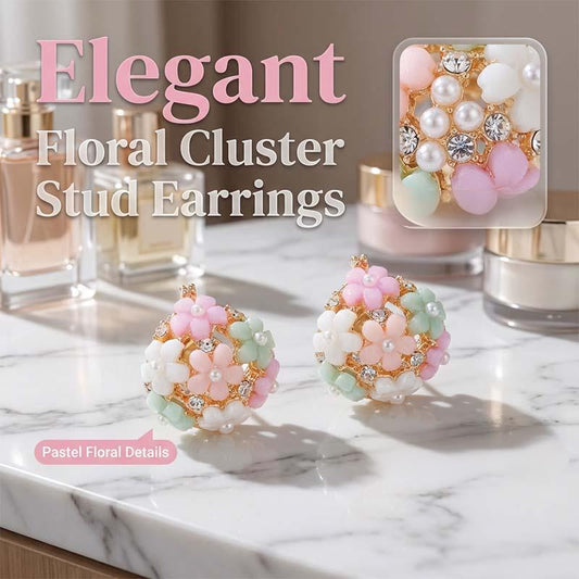 Eleganta Örhängen med Färgglada Blomstermotiv i Kubisk Zirkonia