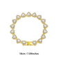 🥳 2026 Ny Stil 🥳💞 50K+ Sålda! 💥 50% RABATT! 🔥 Glänsande Hjärta Statement Kedjehalsband – Rhinösten, Guld/Silver, Justerbar Längd – Perfekt Present 💖