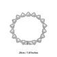 🥳 2026 Ny Stil 🥳💞 50K+ Sålda! 💥 50% RABATT! 🔥 Glänsande Hjärta Statement Kedjehalsband – Rhinösten, Guld/Silver, Justerbar Längd – Perfekt Present 💖