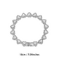 🥳 2026 Ny Stil 🥳💞 50K+ Sålda! 💥 50% RABATT! 🔥 Glänsande Hjärta Statement Kedjehalsband – Rhinösten, Guld/Silver, Justerbar Längd – Perfekt Present 💖