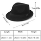 Ny Konstkaschmir Ullfilt Fedora — Mångsidig Västern & Brittisk Stil Jazzhatt — Förtjockad, Vindskyddad och Varm